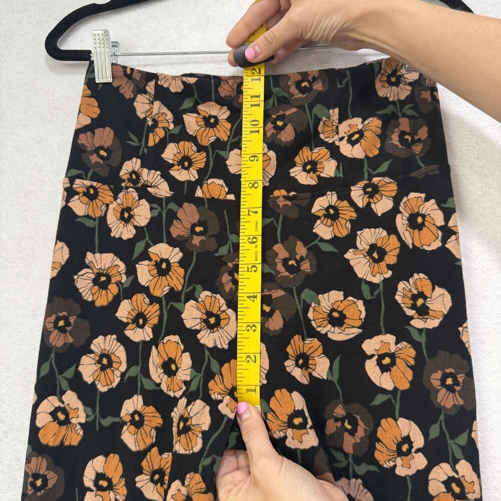 Sunday Best Leggings Womens Medium Floral Stretch High Rise Yoga Pants Athletic - Picture 4 of 7